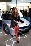 Alexandra Kamp with printed tights
