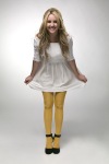 Amanda Bynes wearing yellow pantyhose