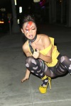 Bai Ling wearing fashion pantyhose