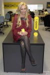 Belén Esteban wearing fashion pantyhose Belén Esteban wearing fashion pantyhose