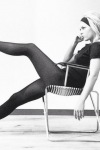 Brigitte Bardot wearing black tights