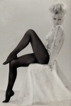 Brigitte Bardot wearing secy black tights