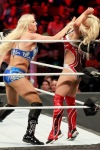 Charlotte Flair fighting in pantyhose