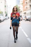 Chiara Ferragni wearing black tights