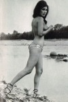 Edwige Fenech in topless and sandals