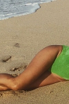 Elisabetta Canalis at the beach