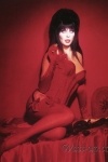 Elvira wearing red pantyhose