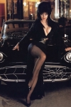 Elvira wearing black pantyhose