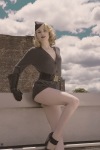 Evan Rachel Wood in a pinup pose