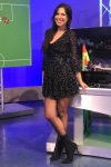 Federica Di Bartolomeo with a black dress