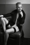 Guinevere van Seenus wearing hold up stockings