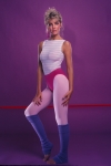 Heather Locklear wearing 80's leggings