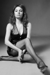 Jacqueline Bisset posing her legs with black sheer rights Jacqueline Bisset posing her legs with black sheer rights