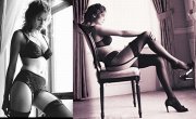 Laetitia Casta with garterbelt and stockings