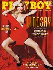 Lindsay Lohan on Playboy magazine cover