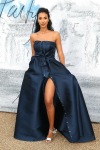Maya Jama in a wonderful high slit dress Maya Jama in a wonderful high slit dress