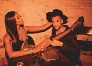 Fetish picture with Naomi Campbell legs and nylons