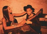 Fetish picture with Naomi Campbell legs and nylons