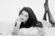 Rachel Weisz in "the pose" wearing grandma hosiery