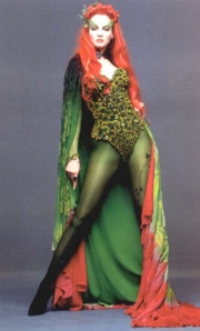 Uma Thurman wearing green pantyhose