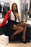 Xenia Tchoumi shopping at Dior Xenia Tchoumi shopping at Dior