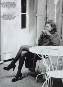 Karen Mulder in pantyhose