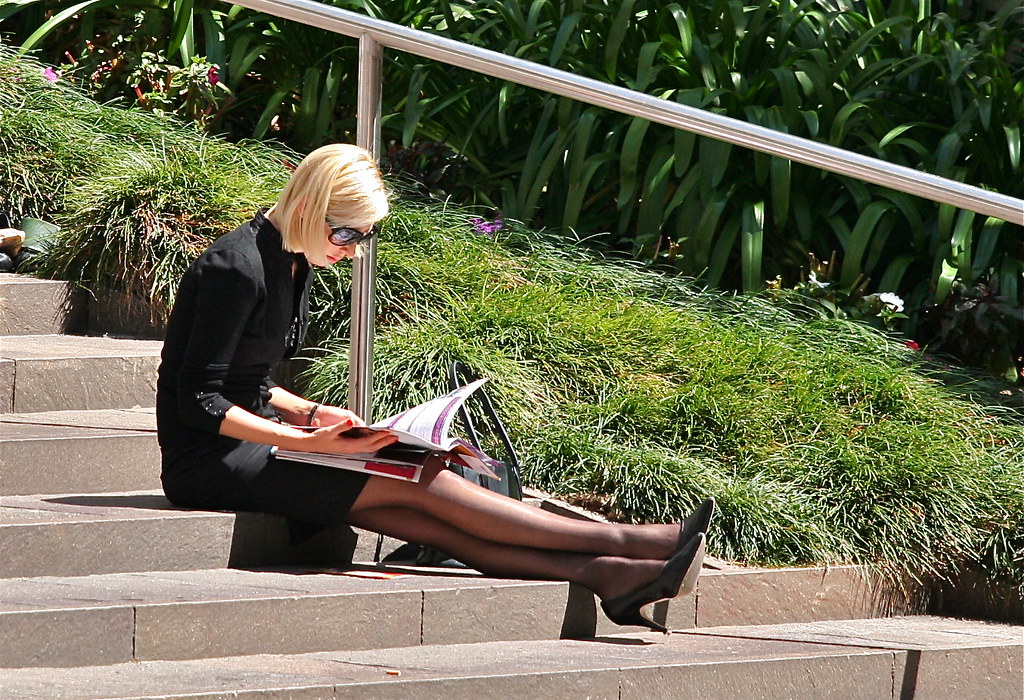 Office lady in tights